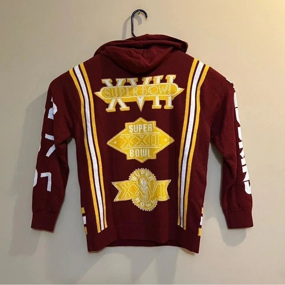 WASHINGTON REDSKINS NFL 3X Super Bowl Champions Sweater Size Medium M